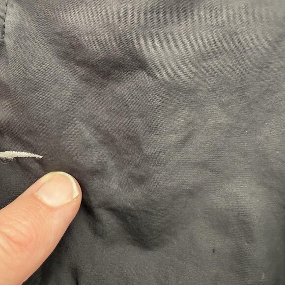 Vintage Nike Windbreaker Jacket Boys Large Black Half Zip Pullover Anorak Mesh - Picture 4 of 10